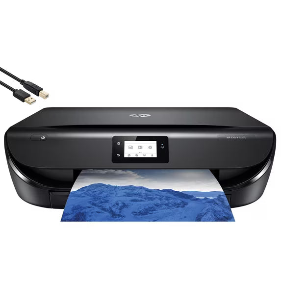 HP Envy 5055 Wireless All-in-One Color Photo Inkjet Printer,Black-Print Scan Copy